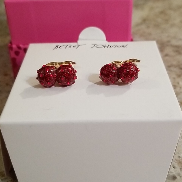 Betsey Johnson cherry earrings - Picture 6 of 6